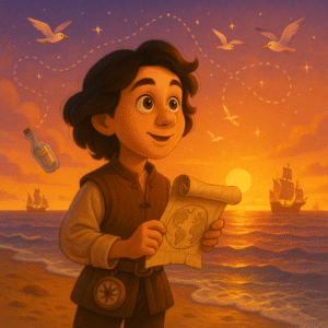 Explore the inspiring life of Christopher Columbus—from a curious boy in Genoa to a brave explorer who sailed into the unknown and changed history forever.
