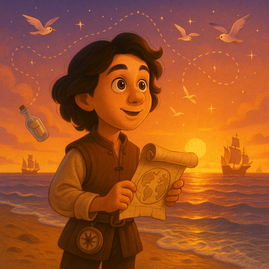 Explore the inspiring life of Christopher Columbus—from a curious boy in Genoa to a brave explorer who sailed into the unknown and changed history forever.