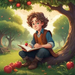 Discover how young Isaac Newton’s curiosity about a falling apple led to gravity and the laws of motion in this inspiring story for curious minds